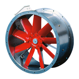 Žemo slėgio ašiniai dūmų šalinimo ventiliatoriai