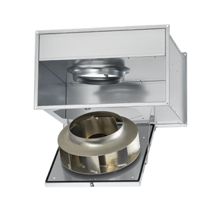 Stačiakampiai kanaliniai ventiliatoriai su atgal lenktomis mentėmis